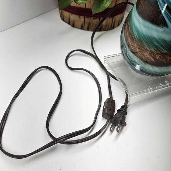 VP Home Lamp Wall Plug-in Wax Warmer for Scented Wax Viridian Swirl Radiant Art - Picture 8 of 11